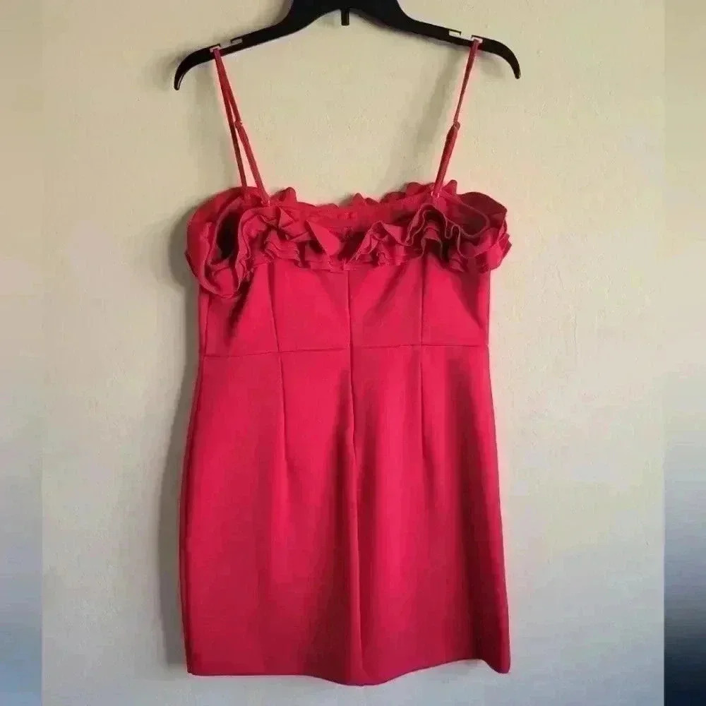 Forever 21 ruffle top mini dress sleeveless size large - Picture 3 of 8